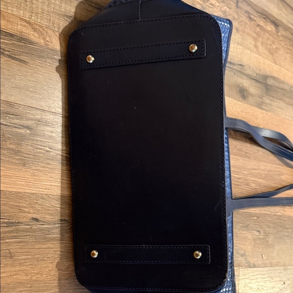 Dooney & Bourke Navy Textured Tote - Picture 7 of 7